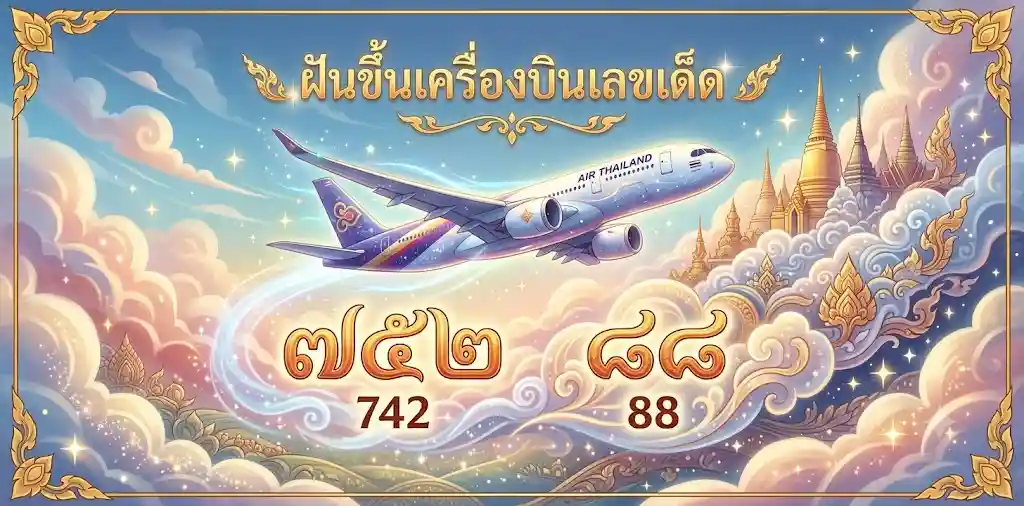 ฝันขึ้นเครื่องบินเลขเด็ด แม่นๆ บอกความหมาย โชคลาภ การงาน